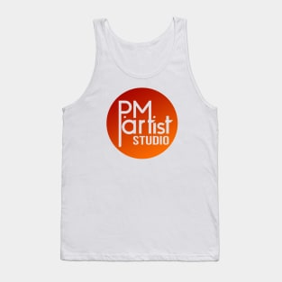 PM artist Studio Logo (Red Orange) Tank Top